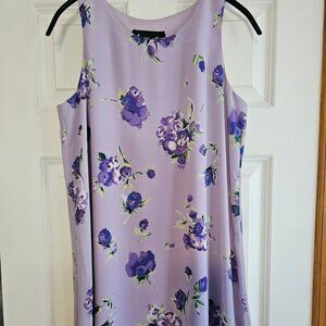 All That Jazz Women's Dress, Size 7, Fully Lined, Tank Style, Lavender, Floral